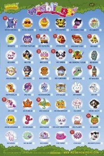 Posters Moshi Monsters Poster   Moshlings Tick Chart Characters (36 x 24 inches)   Prints