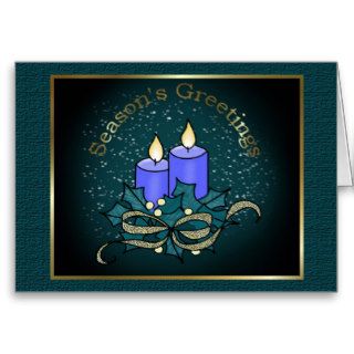christmas candle greeting cards
