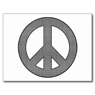 Peace Sign ~ Aztec Geometric Symbols Postcard