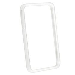 Clear White Bumper TPU Rubber Case for Apple iPhone 4 Cases & Holders