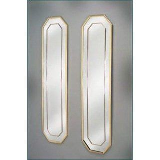 Framed Octagonal Mirror Plaque (Set of 2)   Wall Mounted Mirrors