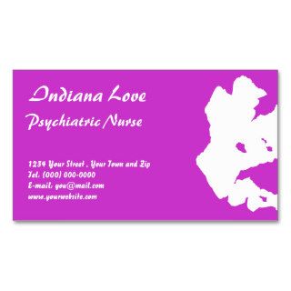 Psychiatric Nurse Business Profile Card Business Card Template