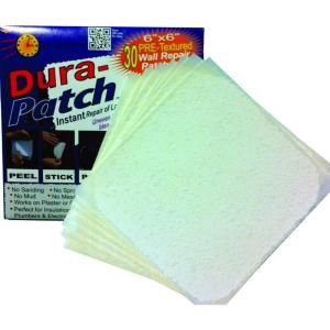 StepSaver Self Adhesive Paint Ready Dura Patch Contractors 30 Pack. Repair large door knob sized holes (Pre Textured Wall Patch) 14302