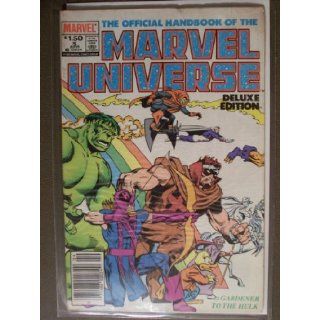Official Handbook of Marvel Universe Deluxe Edition #5 Mark Gruenwald Wrap around cover Books