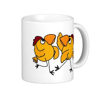 WX  Dancing Chicken Cartoon Mug