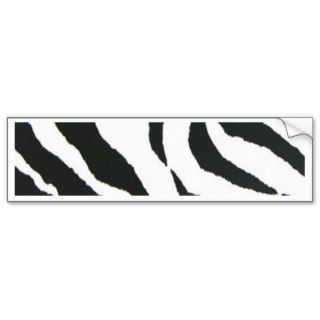 zebra print design bumper sticker