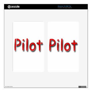 Pilot red skin for kindle fire