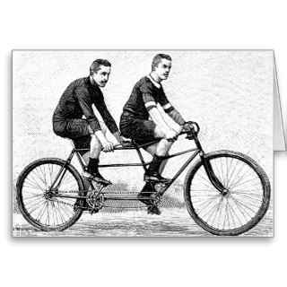 Vintage Bicycle For Two   Cycling Sports Card