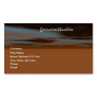 Terracotta Night   Your Next Appointment Business Card Template