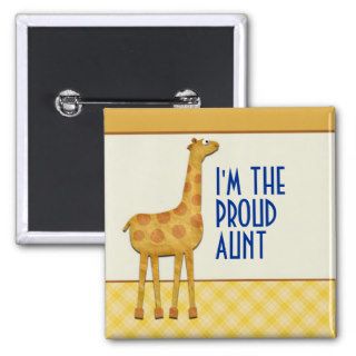 Giraffe Proud Aunt / Auntie Pin