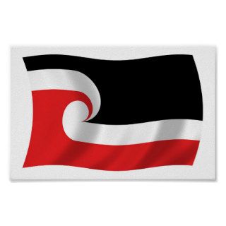 Maori People Flag Poster Print