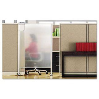 Premium Workstation Privacy Screen, 38w x 65h, Translucent Clear  sku4237598pas  Electronic White Boards 