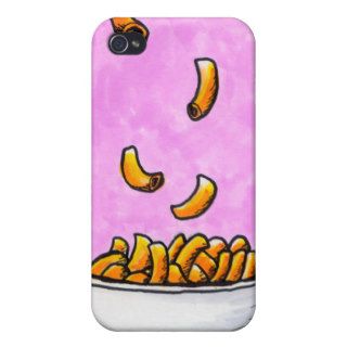 Mac and cheese fun colorful original tiny art iPhone 4 covers