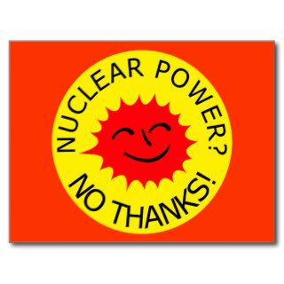 Nuclear Power, No Thanks Postcards