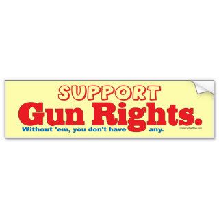 Support Gun Rights Bumper Stickers
