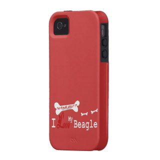 I Love My Beagle Vibe iPhone 4 Cover