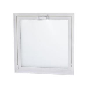 TAFCO WINDOWS Hopper Vent Windows, 16 in. x 16 in., White, with Screen and Dual Glass VV1616