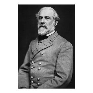 Portrait of Confederate General Robert E. Lee Poster