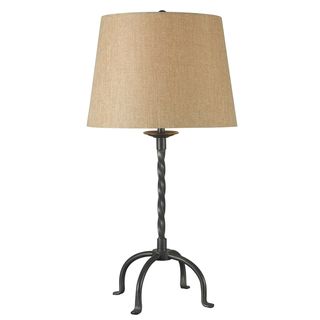 'York' 1 light Twisted Bronze Table Lamp Design Craft Table Lamps