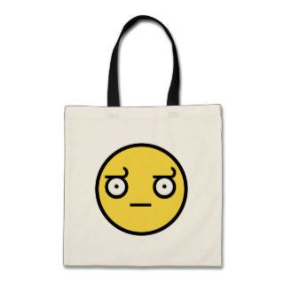 Look of Disapproval Smiley Face Tote Bag