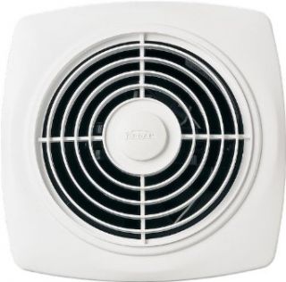 Broan 509 180 CFM 6.5 Sones Through Wall Ventilation Fan, White Square Plastic Grille   Bathroom Fans  