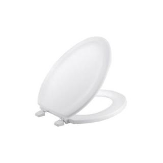KOHLER Stonewood with Q2 Advantage Elongated Closed Front Toilet Seat in White K 4814 0