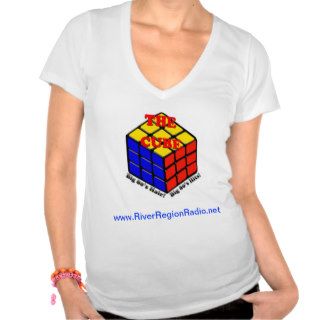 The Cube Woman's V neck Tee Shirts