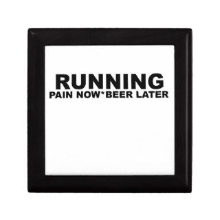 Running Pain Now Beer Later T Shirts.png Jewelry Boxes