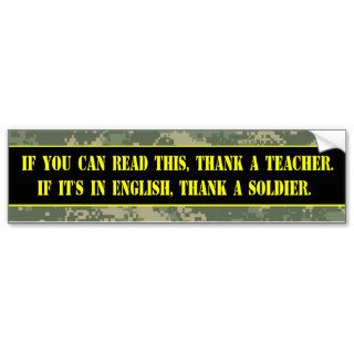Thank a Soldier Bumper Stickers