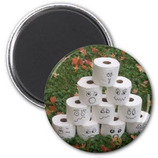 Toilet Paper Bowling Fridge Magnet