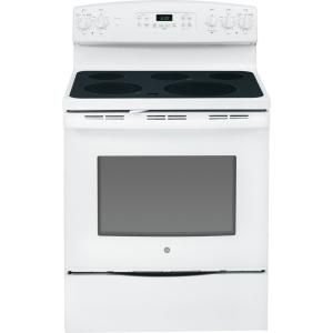 GE 5.3 cu. ft. Electric Range with Self Cleaning Oven in White JB690DFWW