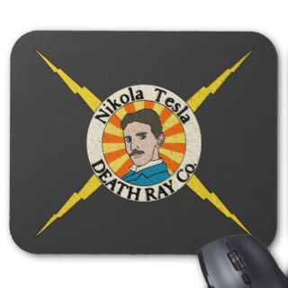 Nikola Tesla Death Ray Co. Mousepad