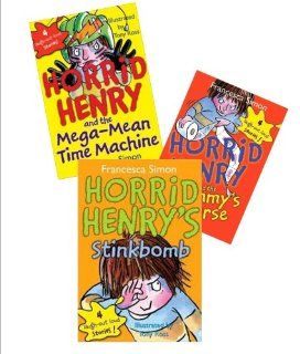 Horrid Henry Series (4) Horrid Henry's Stink Bomb ; Horid Henry and the Mummy's Curse; Horrid Henry's Underpants; Horrid Henry and the Mega Mega Time Machine (Book Sets for Kids  Grade 1   3) Francesca Simon 9781481979368 Books