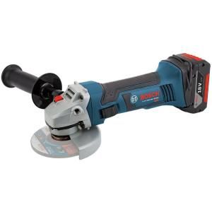 Bosch 18 Volt Lithium Ion 4 1/2 in. Cordless Grinder Kit with (2) 4.0Ah Batteries CAG180 01