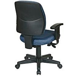 Office Star Deluxe Task Chair with Ratchet Back Height Adjustment and 2 way Adjustable Arms Office Star Products Task Chairs