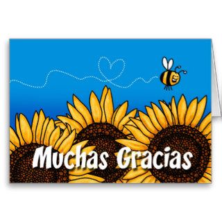 Muchas gracias (Spanish Thank you card)