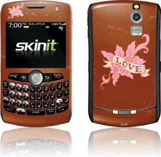 Pink Fashion   Love Tattoo Red Background   BlackBerry Curve 8330   Skinit Skin Electronics