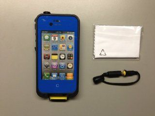 New Generation Tough Protective Waterproof Plastic Case for Iphone 4/4s (Blue) Cell Phones & Accessories