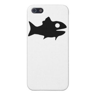 Cartoon Fish Silhouette Cases For iPhone 5