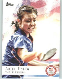 2012 Topps US Olympic Team Collectible Card #75 Ariel Hsing   Table Tennis (U.S. Olympic Trading Card) Sports Collectibles