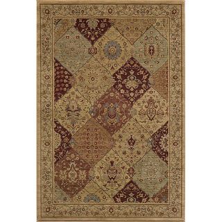 Preston Red Panel Rug (2' x 3') Accent Rugs