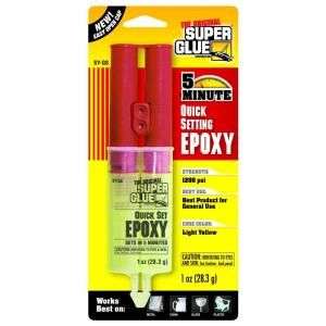 Super Glue 1 oz. Quick Setting Epoxy (12 Pack) SY QS