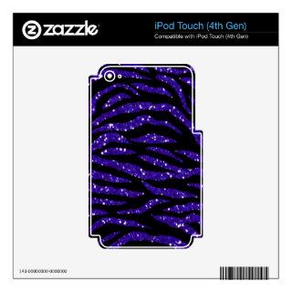 Midnight Blue & black Glitter ipod Touch 4th Gen Decal For iPod Touch 4G