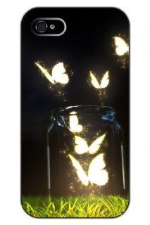 SPRAWL@ DESIGN Beauty Design phone case Hard Back Shell Cover for IPHONE 5 5G 5S   Glowing butterfly Cell Phones & Accessories