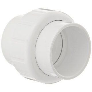 Spears 497 Series PVC Pipe Fitting, Union with EPDM O Ring, Schedule 40, 3/4" Socket Industrial Pipe Fittings