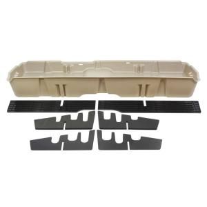 Tan Under Seat Storage Unit (Fits Chevrolet and GMC LD/HD Crew Cab 2007 2013 and HD Crew Cab 2014) 10044