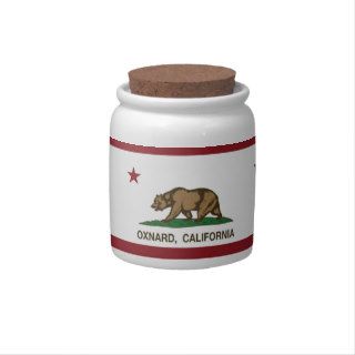 California State Flag Oxnard Candy Jar