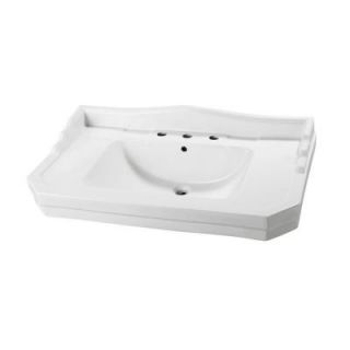 Foremost 1900 Series 12 in. Pedestal Sink Basin in White F 1900 8W