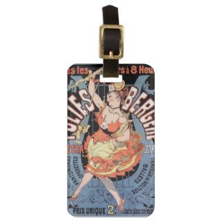 Vintage French Dancer Tags For Luggage