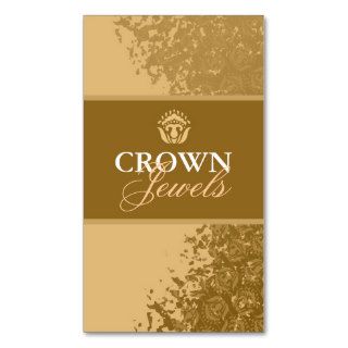 311 CROWN JEWELS GOLD BUSINESS CARD TEMPLATE